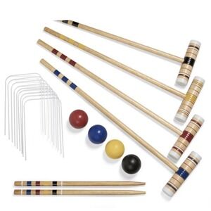 4‎ PLAYER CROQUET SET